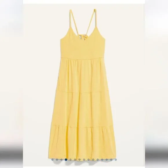 Swing Midi Dress Yellow - Picture 1 of 5